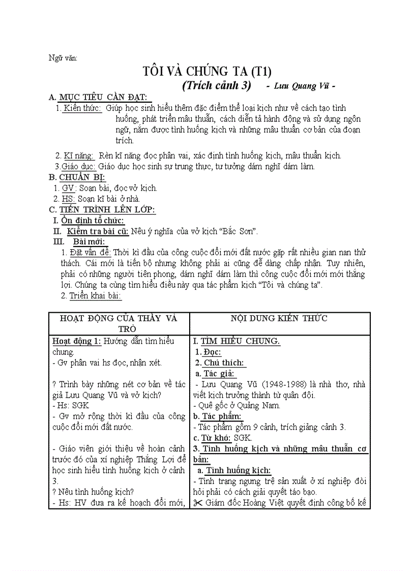 image for page Ngữ văn TÔI VÀ CHÚNG TA