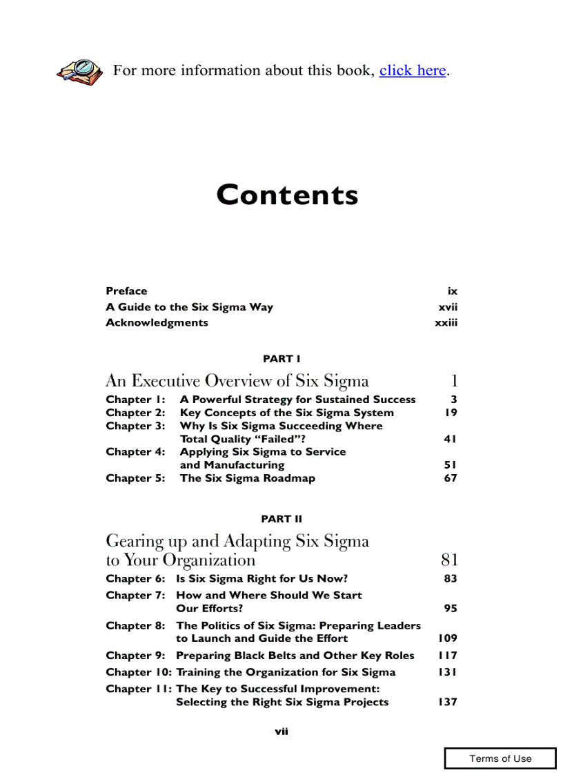 image for page Giáo trình quản lý chất lượng Six Sigma Way