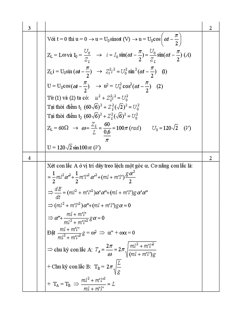 image for page Đề thi HSG môn Vật lý 12 THPT Hai Bà Trưng Huế 2006