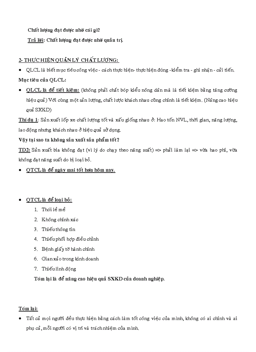 image for page Tổng quan về quản lý chất lượng