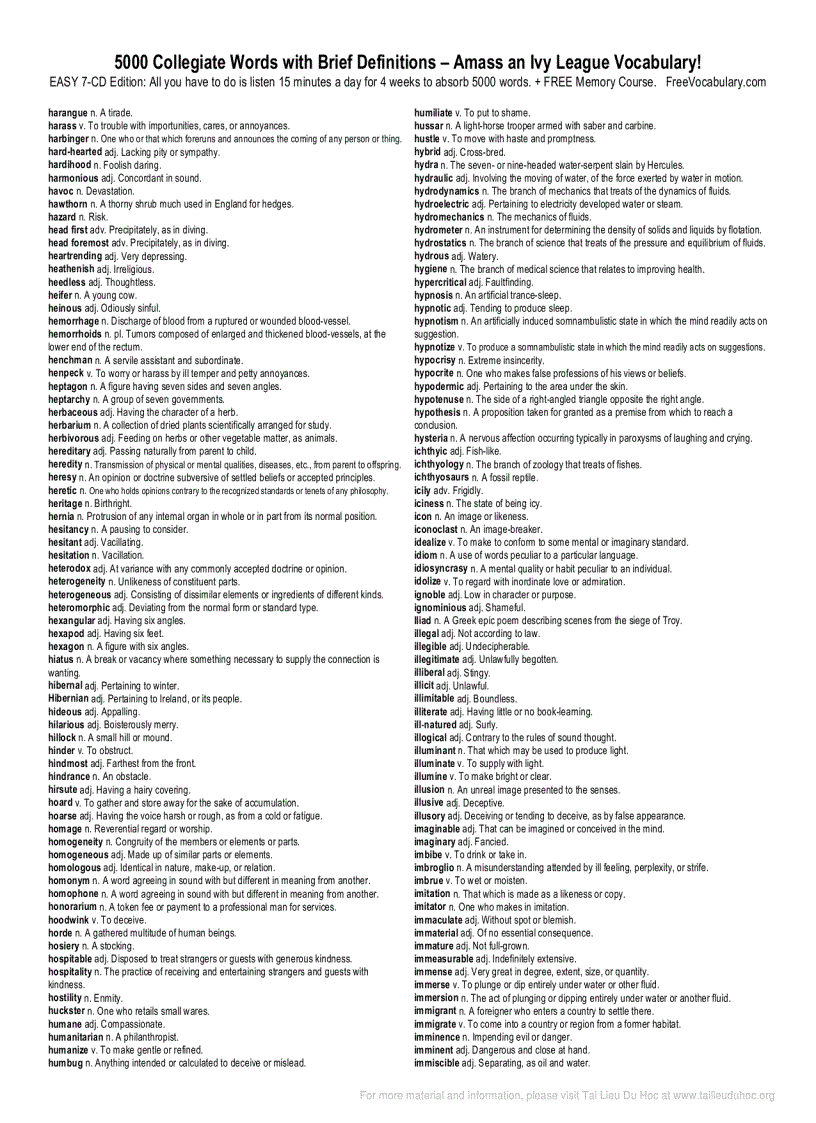 image for page 5000 Collegiate words