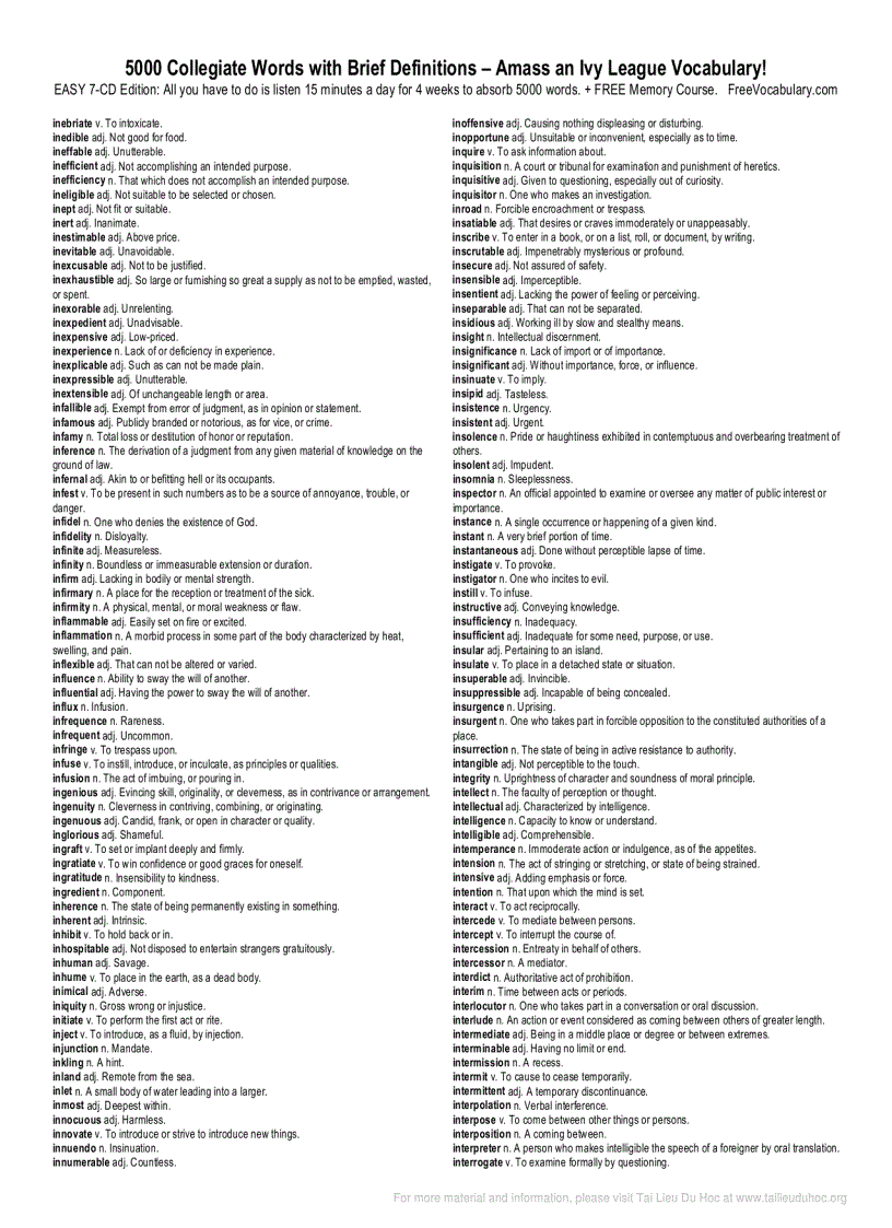 image for page 5000 Collegiate words