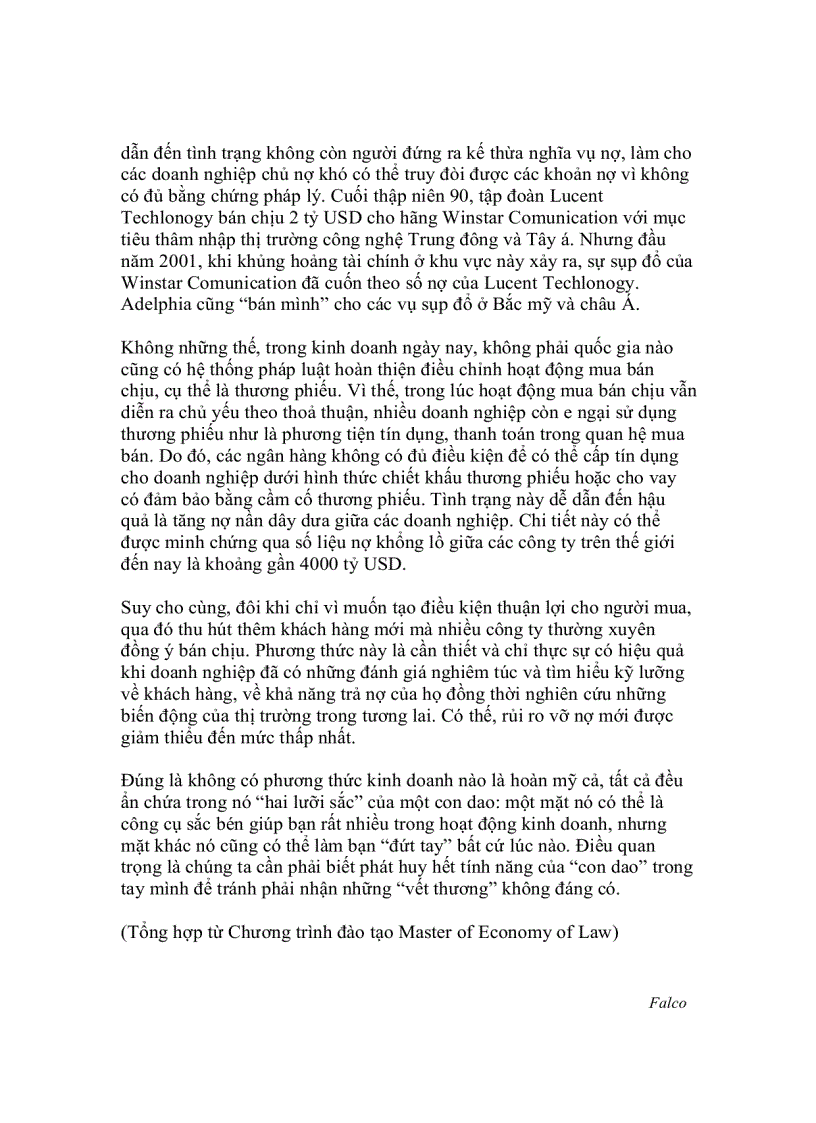 image for page Bán chịu con dao hai lưỡi