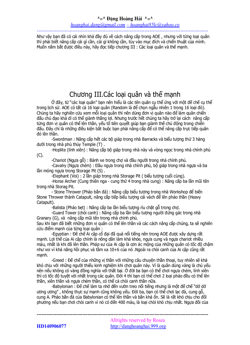 image for page Ebook Cách chơi game AOE