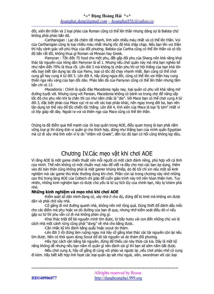 image for page Ebook Cách chơi game AOE