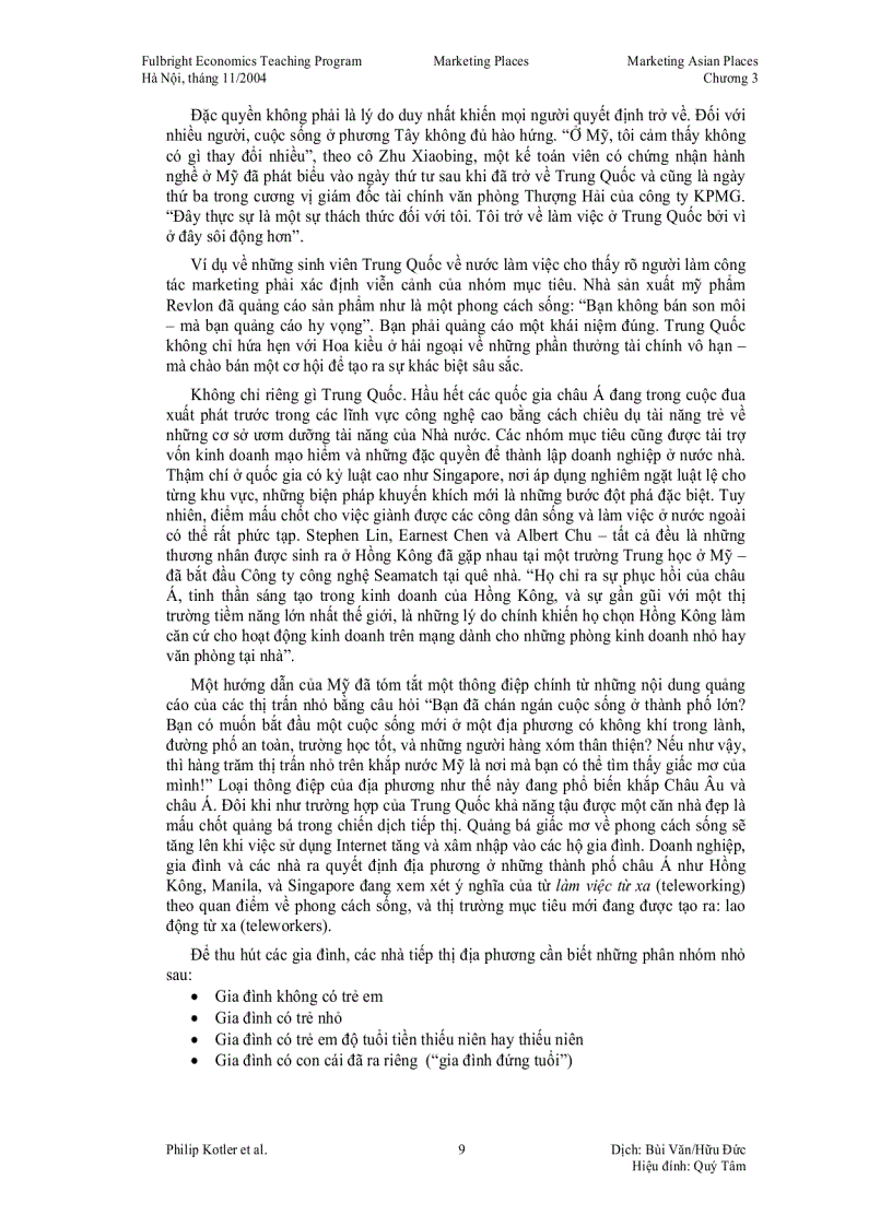 image for page Các địa phương tiếp thị mình như thế nào