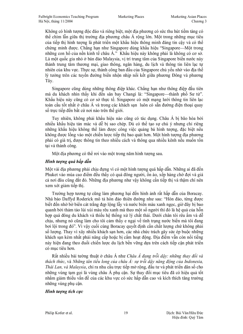 image for page Các địa phương tiếp thị mình như thế nào