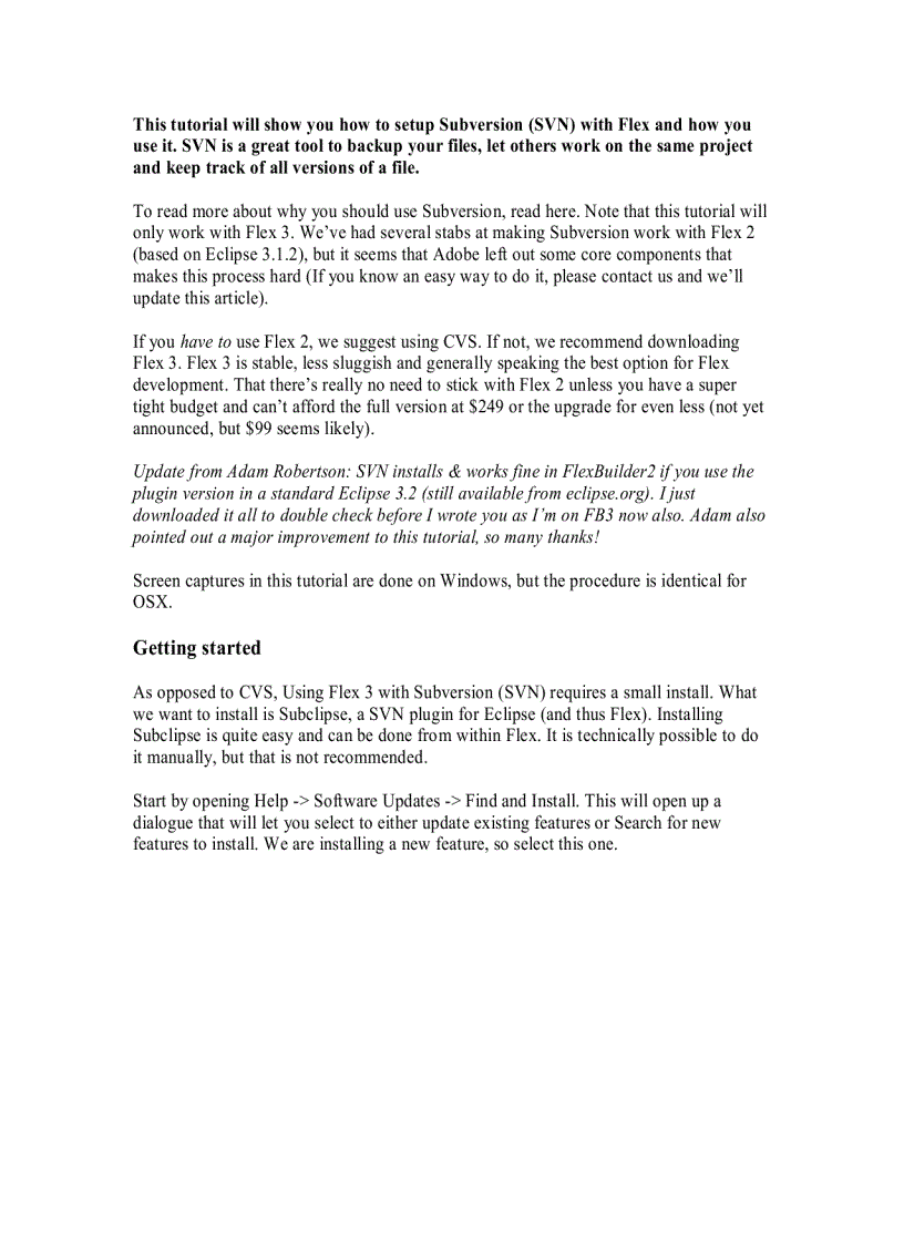 image for page Cài svn trên flex builder 3
