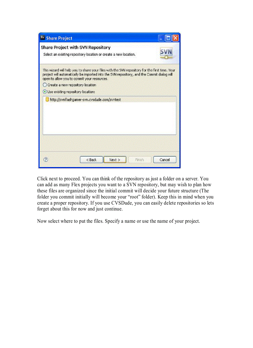 image for page Cài svn trên flex builder 3