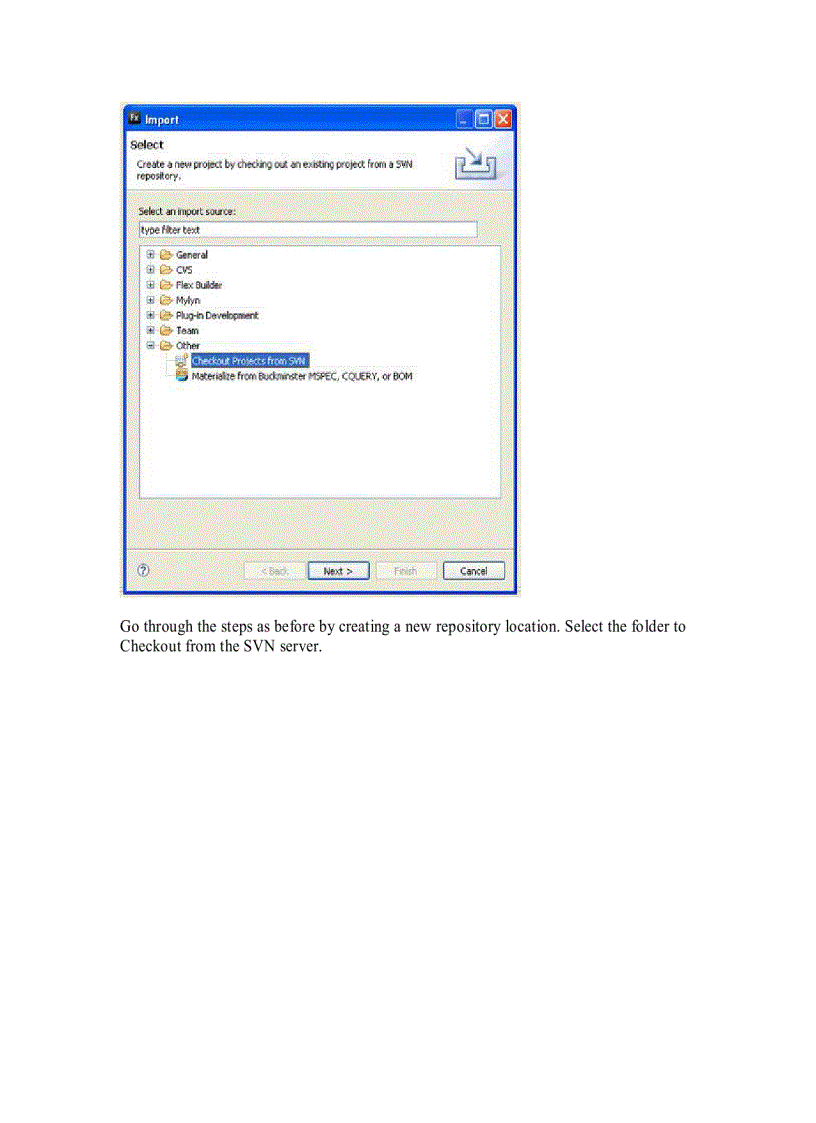 image for page Cài svn trên flex builder 3