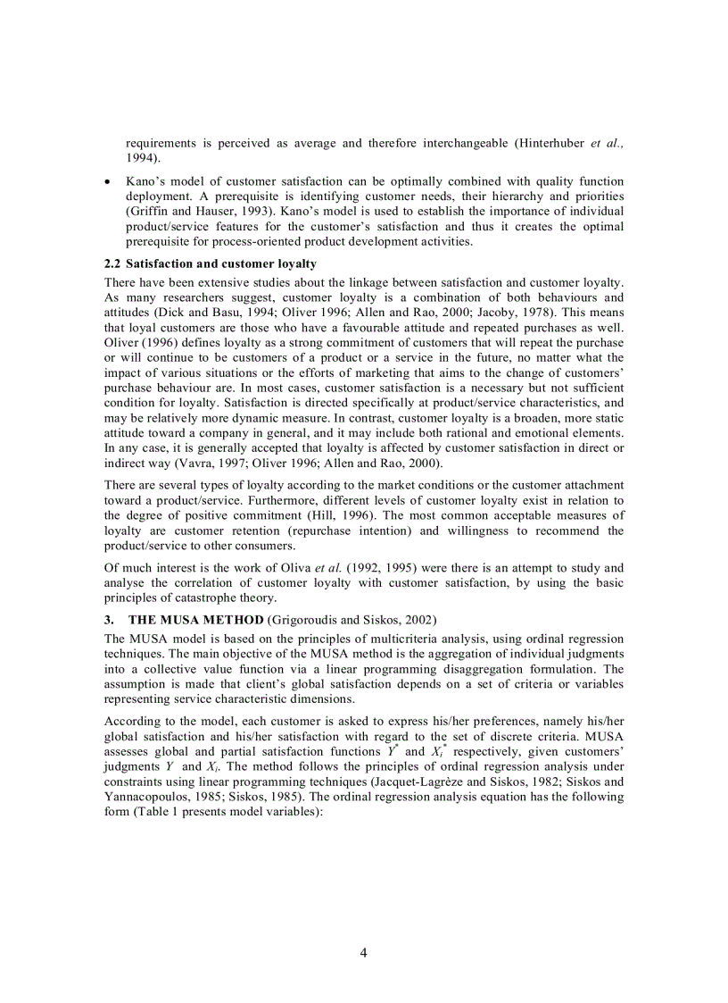 image for page Modelling importance preferences in customer satisfaction surveys