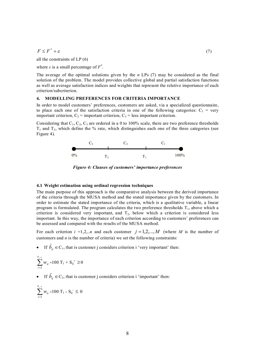 image for page Modelling importance preferences in customer satisfaction surveys
