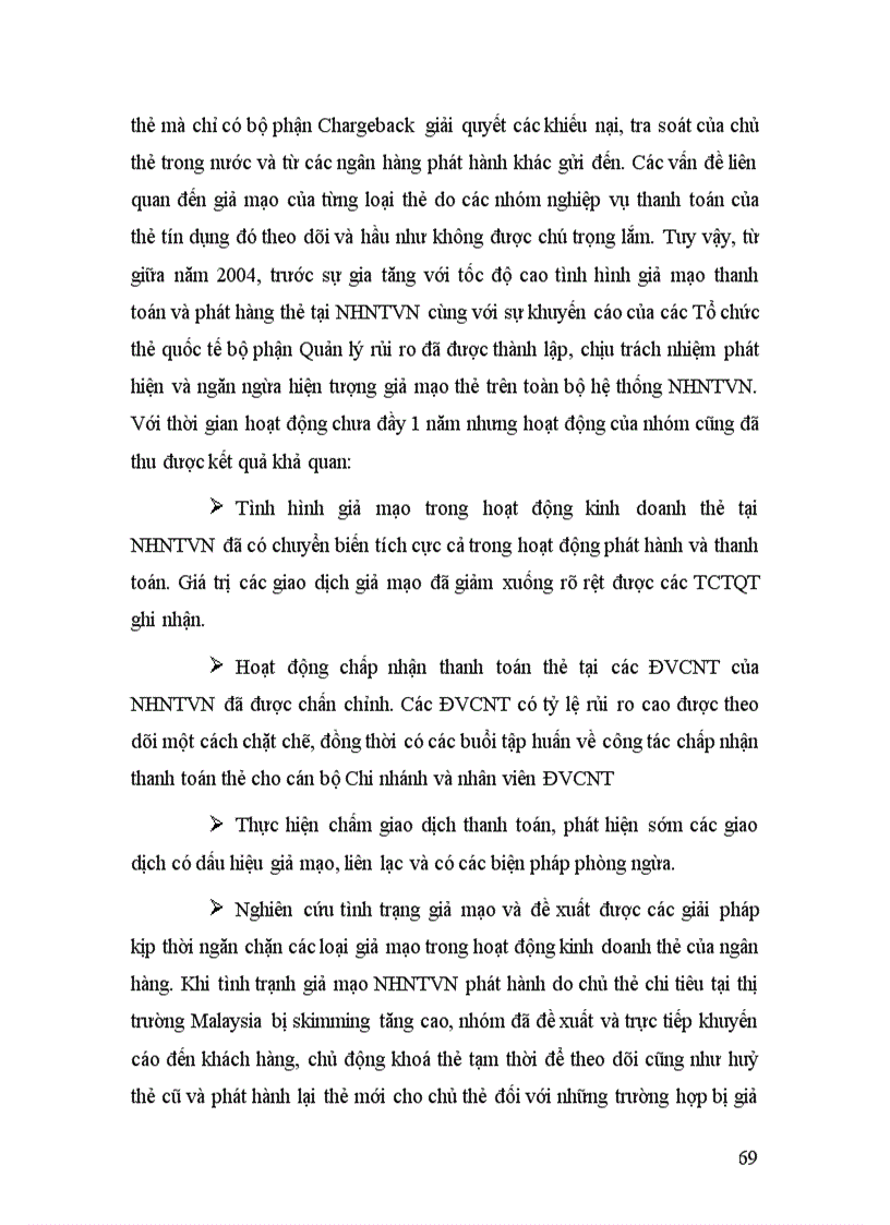 image for page Giải pháp hạn chế rủi ro trong hoạt động kinh doanh thẻ tại ngân hàng Ngoại thương Việt Nam