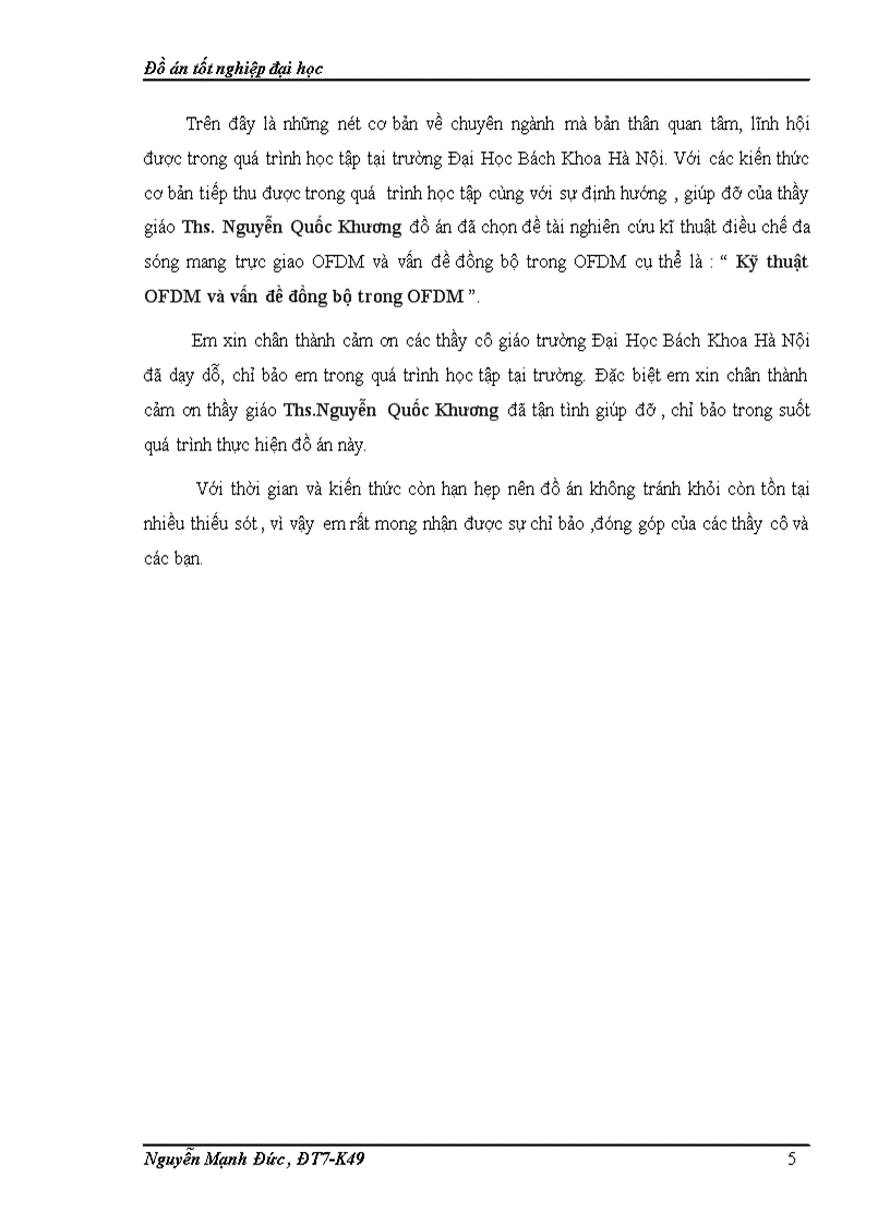 image for page Kỹ thuật OFDM và vấn đề đồng bộ trong OFDM