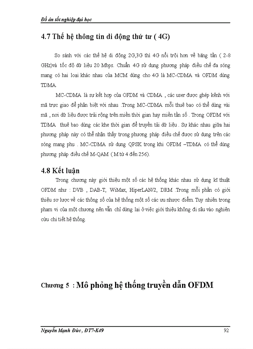 image for page Kỹ thuật OFDM và vấn đề đồng bộ trong OFDM