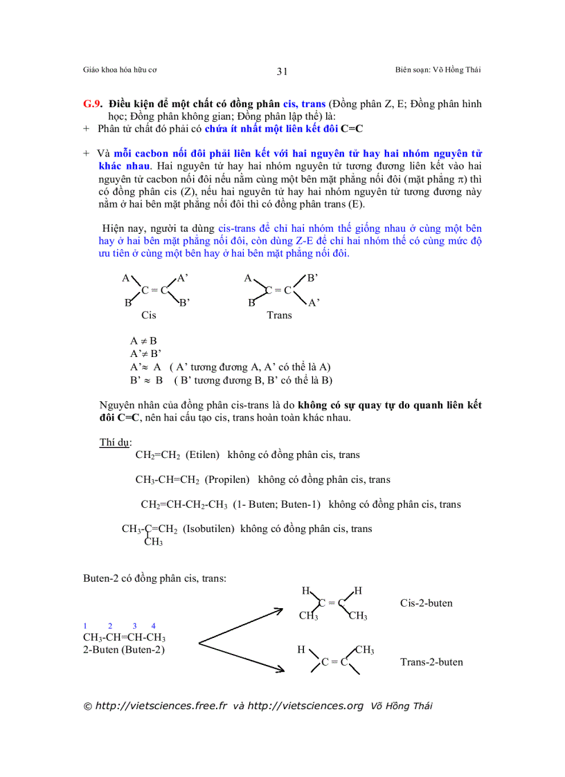 image for page Chương trình Hóa học III ANKEN ALCEN OLEFIN DỒNG ĐẲNG ETILEN
