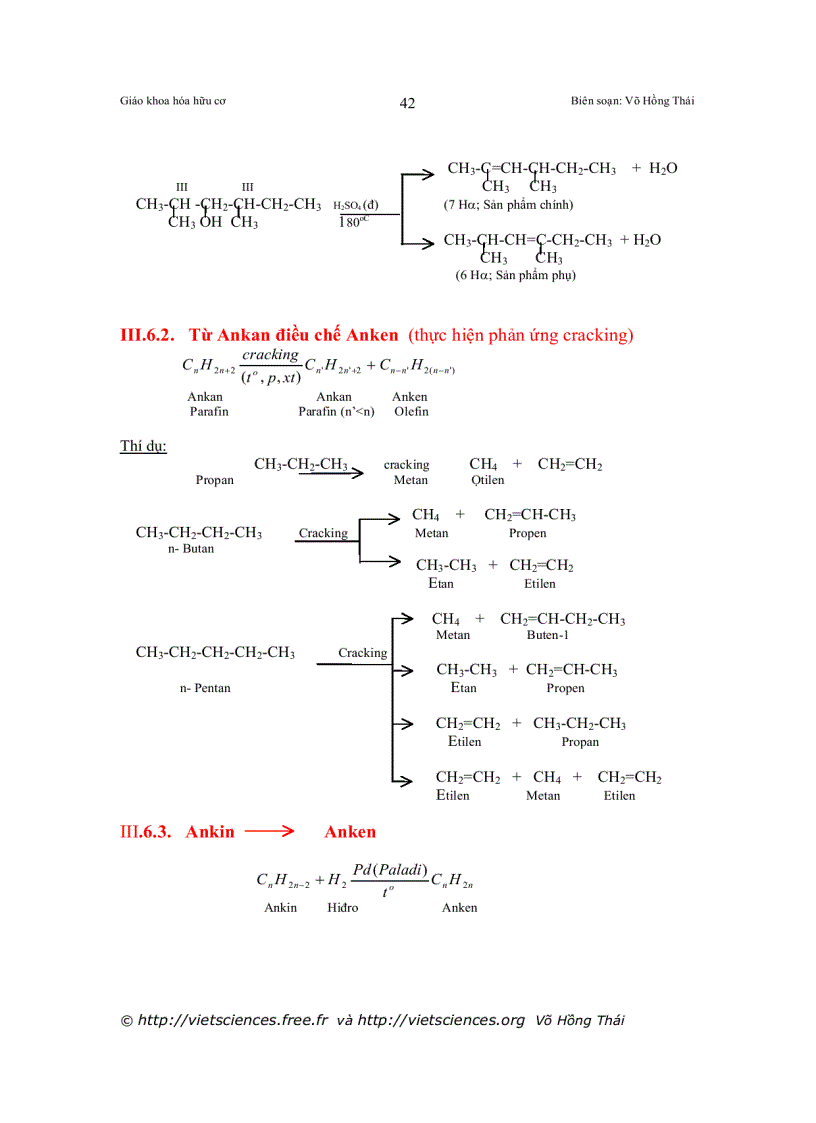 image for page Chương trình Hóa học III ANKEN ALCEN OLEFIN DỒNG ĐẲNG ETILEN