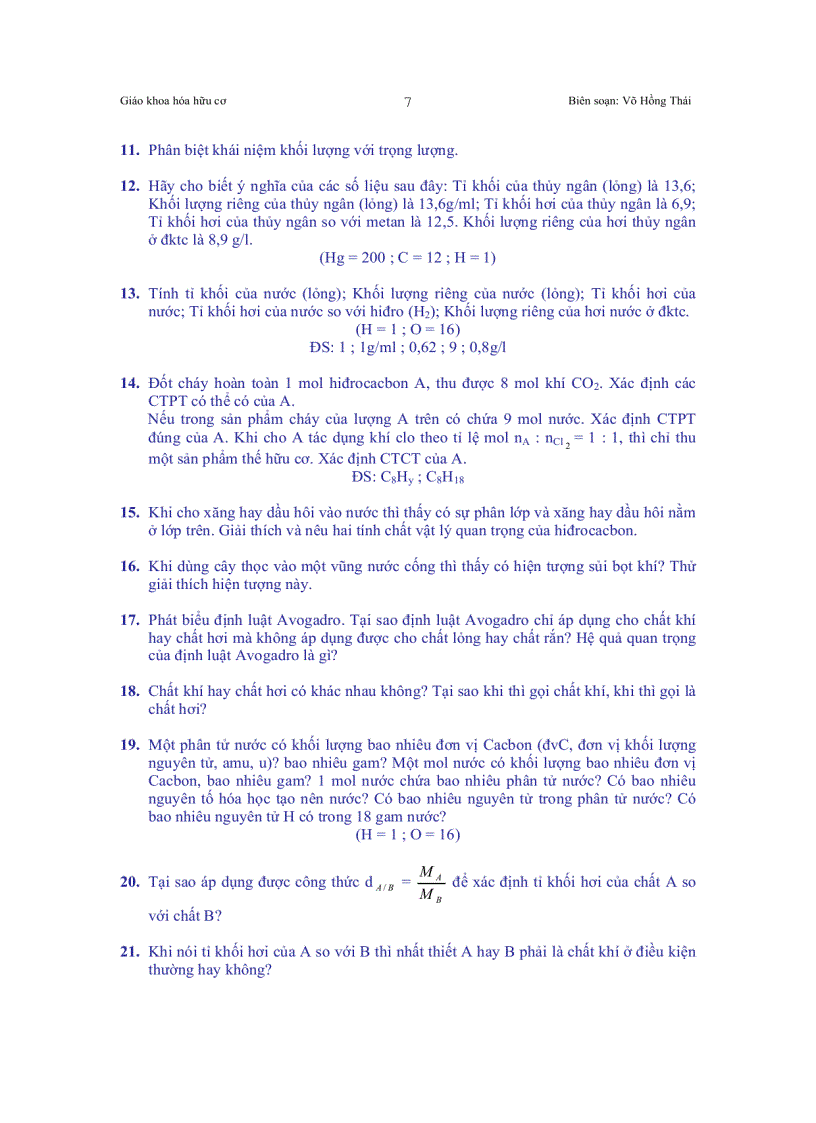 image for page Giáo khoa hóa hữu cơ thuộc chương trình trung học phổ thông i Hiđrocacbon hiđrocacbua