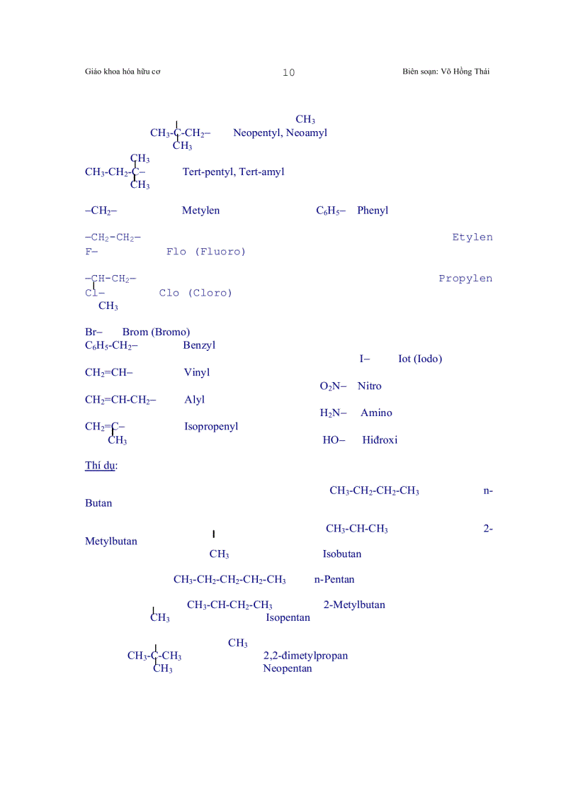image for page Giáo khoa hóa hữu cơ thuộc chương trình trung học phổ thông i Hiđrocacbon hiđrocacbua