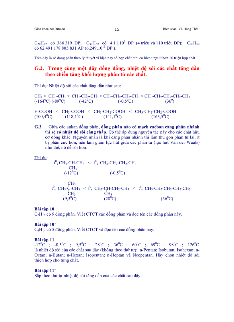image for page Giáo khoa hóa hữu cơ thuộc chương trình trung học phổ thông i Hiđrocacbon hiđrocacbua