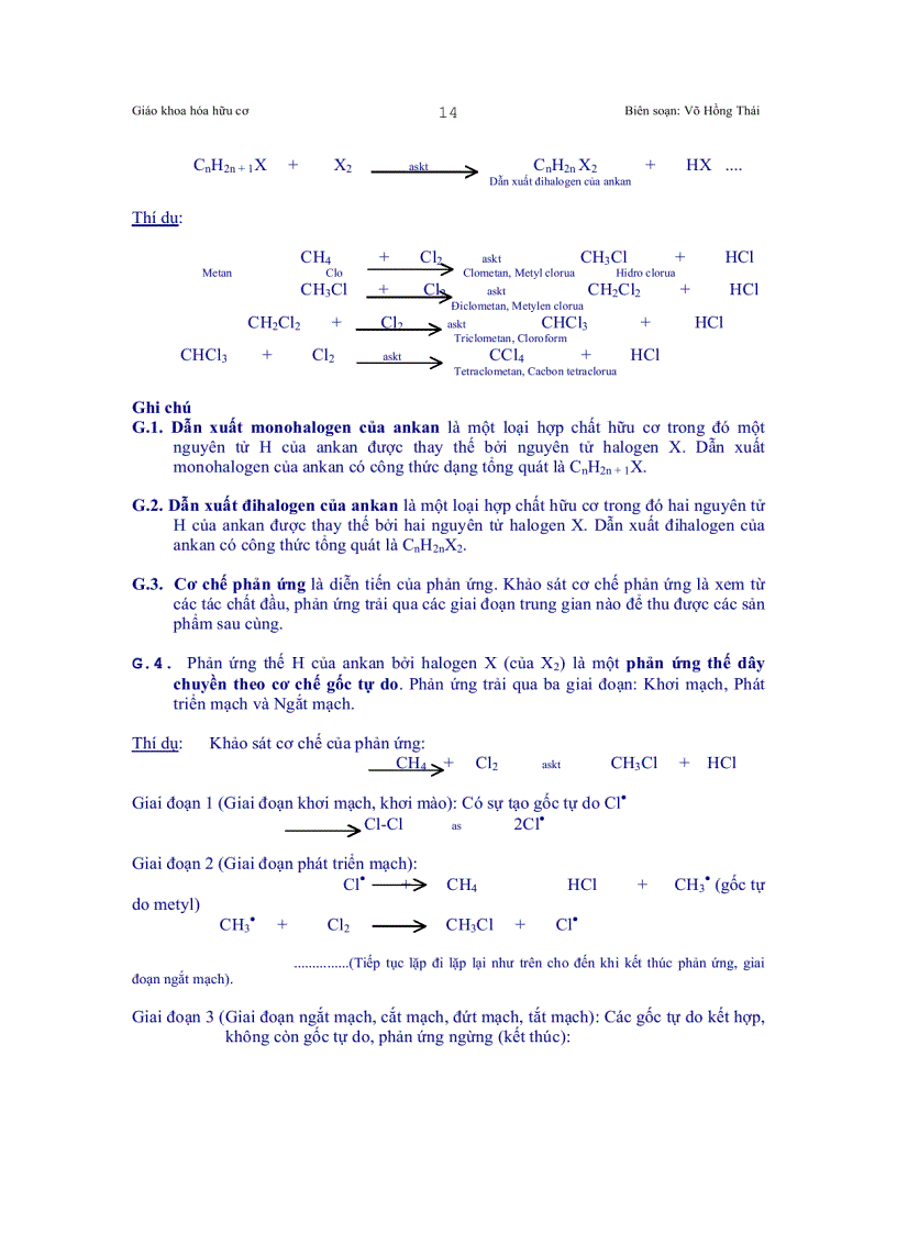 image for page Giáo khoa hóa hữu cơ thuộc chương trình trung học phổ thông i Hiđrocacbon hiđrocacbua