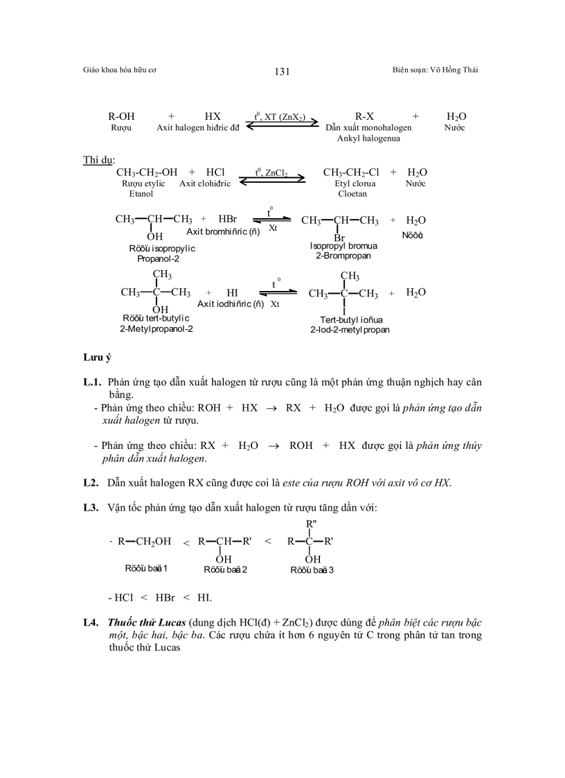 image for page Bài giảng RƯỢU ĐƠN CHỨC AlCOL ĐƠN CHỨC