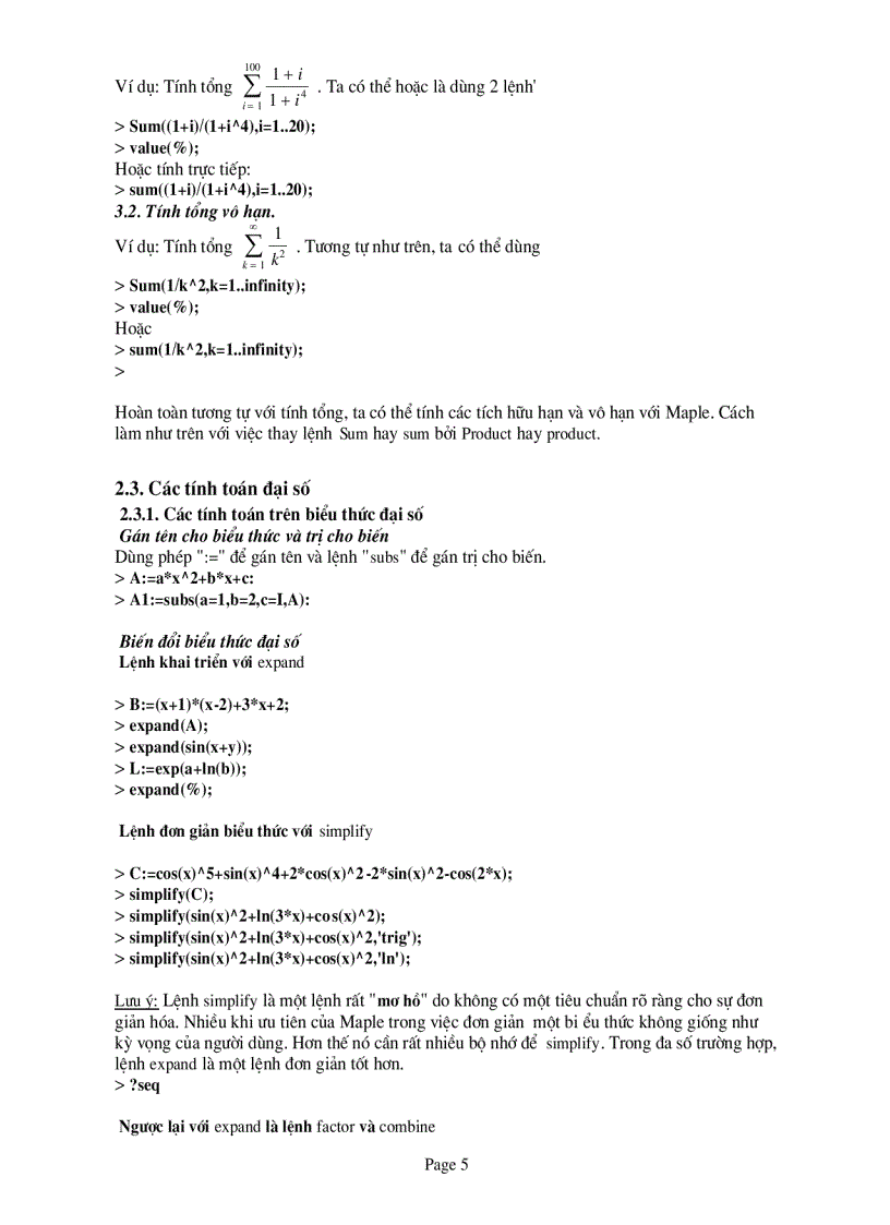 image for page Sử dụng Maple trong học tập nghiên cứu và giảng dạy toán