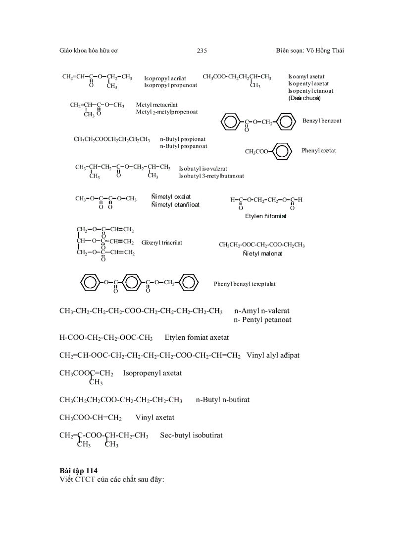 image for page Bài giảng về Este