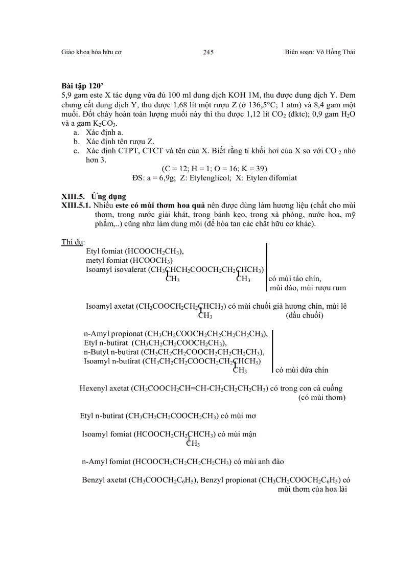 image for page Bài giảng về Este