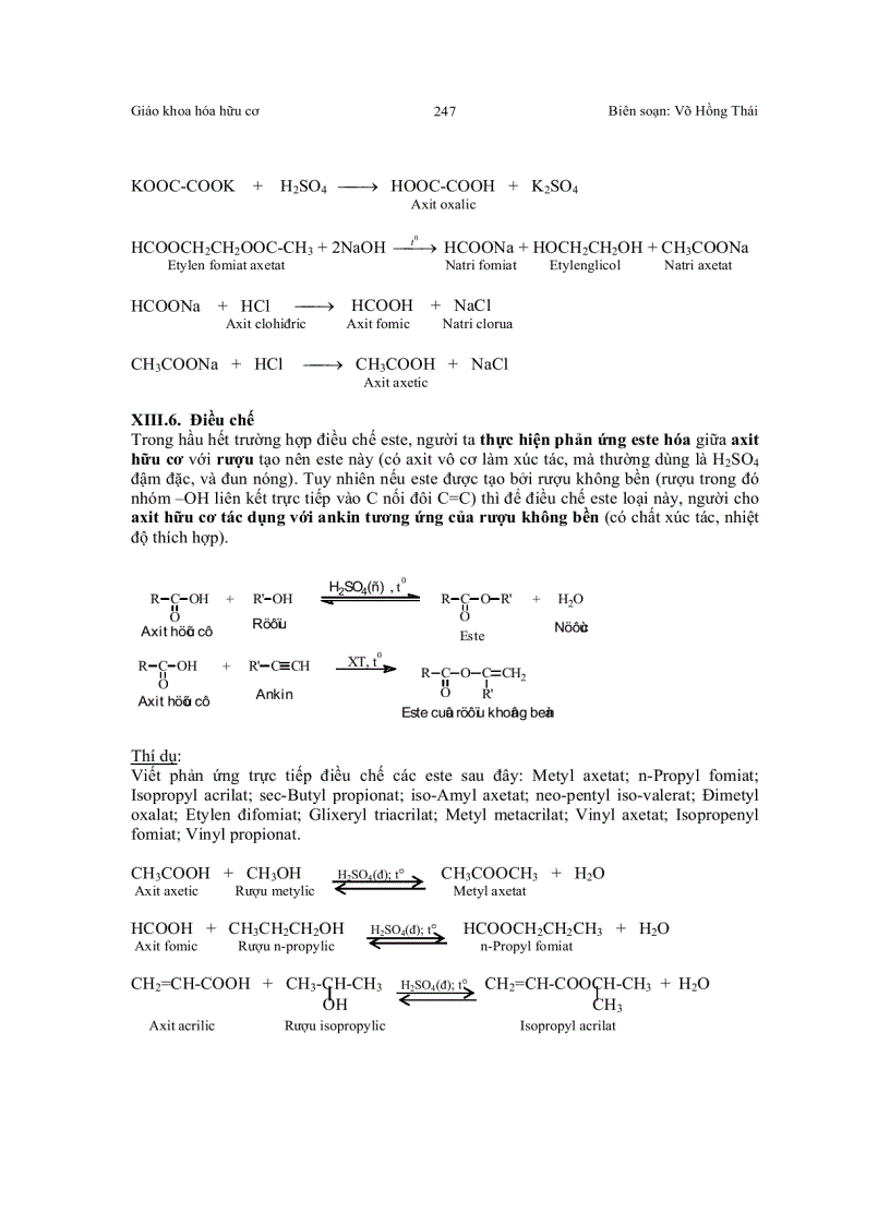 image for page Bài giảng về Este