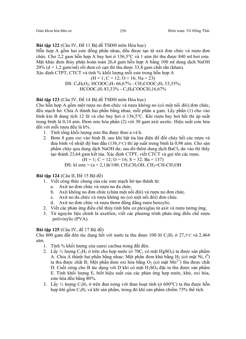 image for page Bài giảng về Este