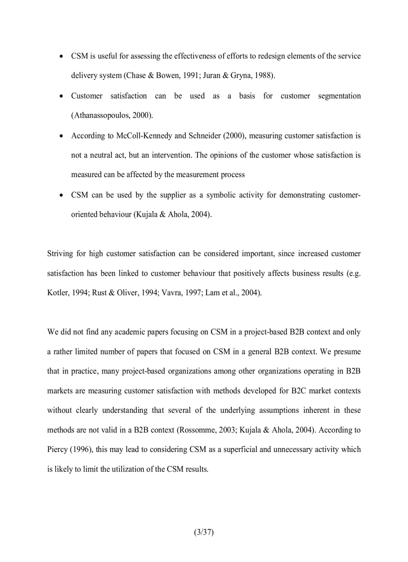 image for page Measuring customer satisfaction in the context of a project based organization