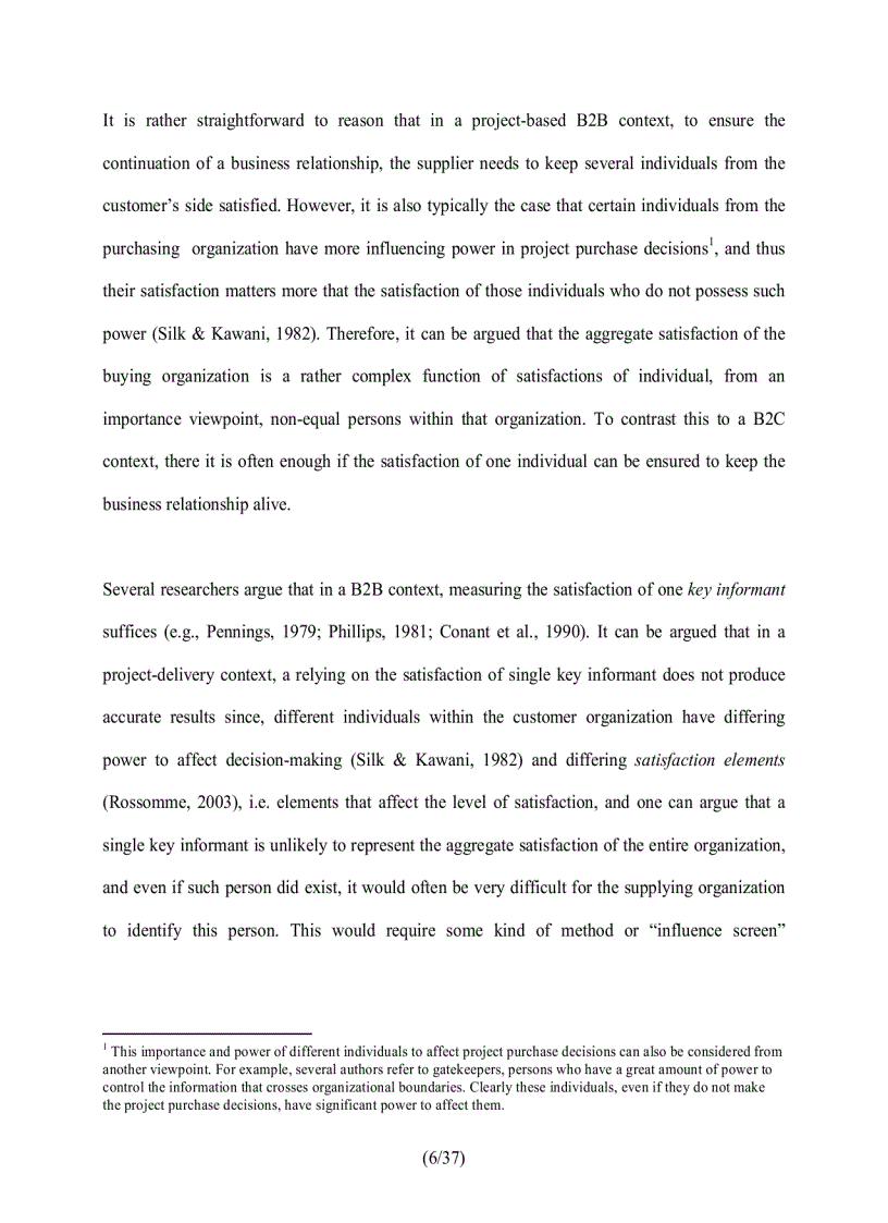 image for page Measuring customer satisfaction in the context of a project based organization