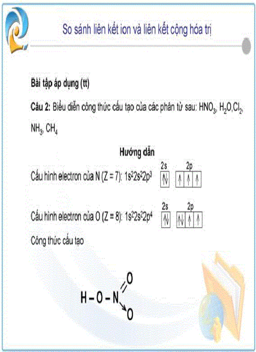 image for page Bài giảng so sánh liên kết ion với liên kết cộng hóa trị