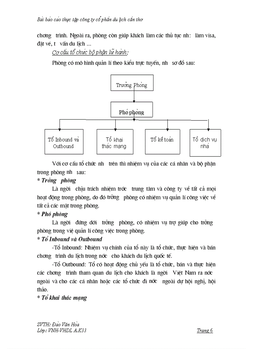 image for page Bài báo cáo thực tập tại công ty cổ phần du lịch cần thơ