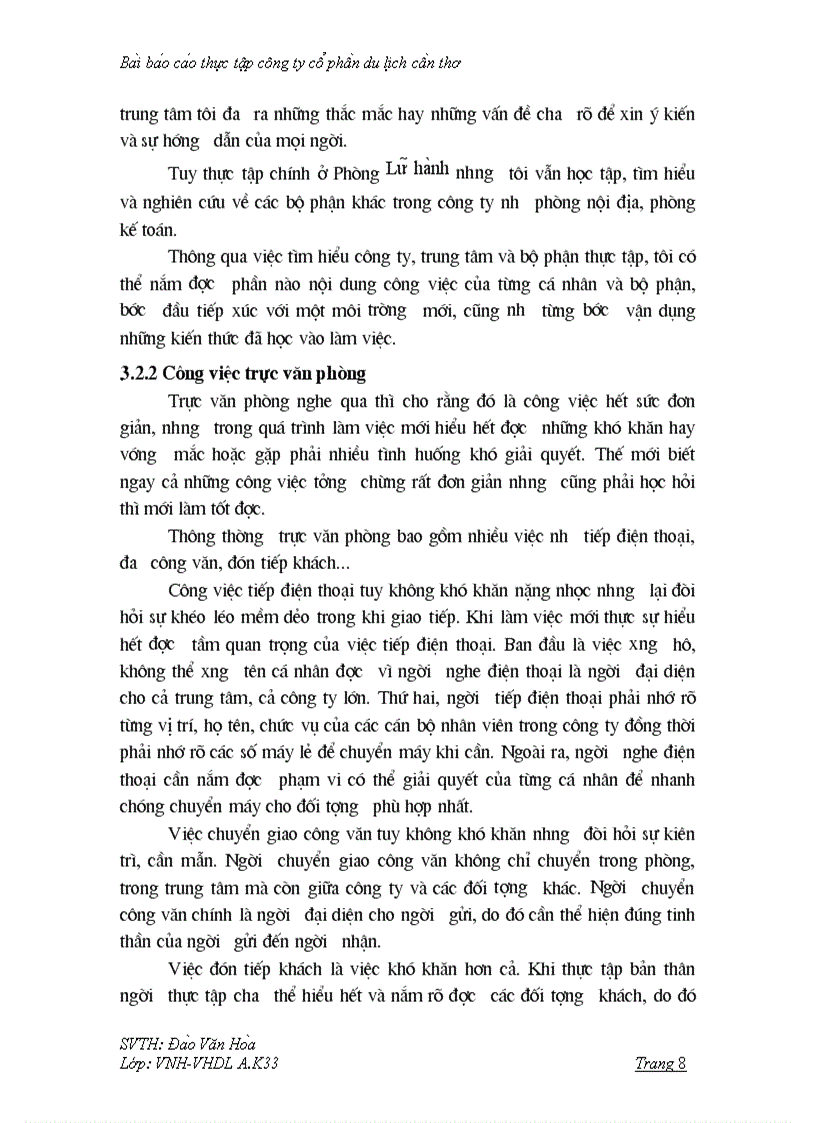 image for page Bài báo cáo thực tập tại công ty cổ phần du lịch cần thơ