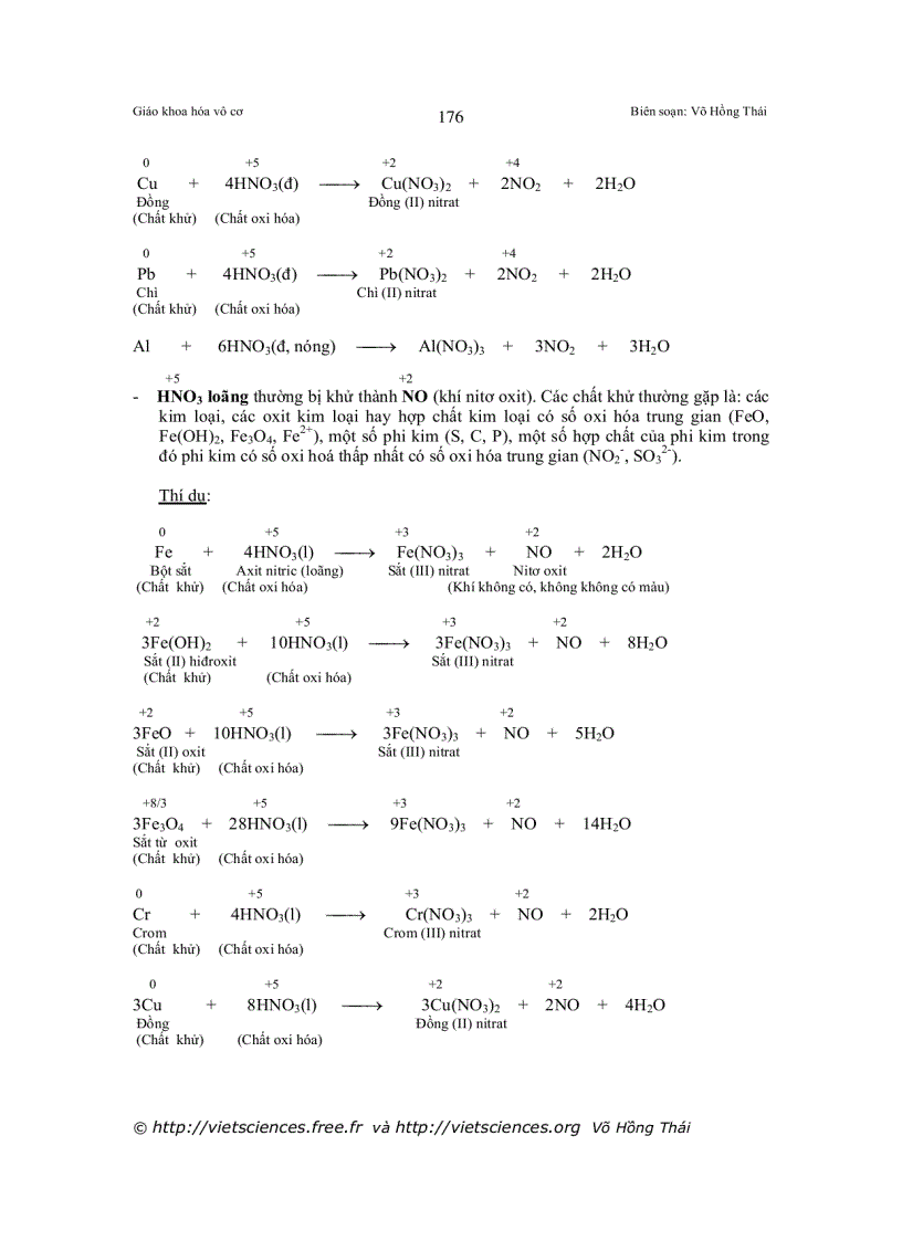 image for page Viết các phản ứng oxi hóa khử thường gặp các chất oxi hóa chất khử thường gặp
