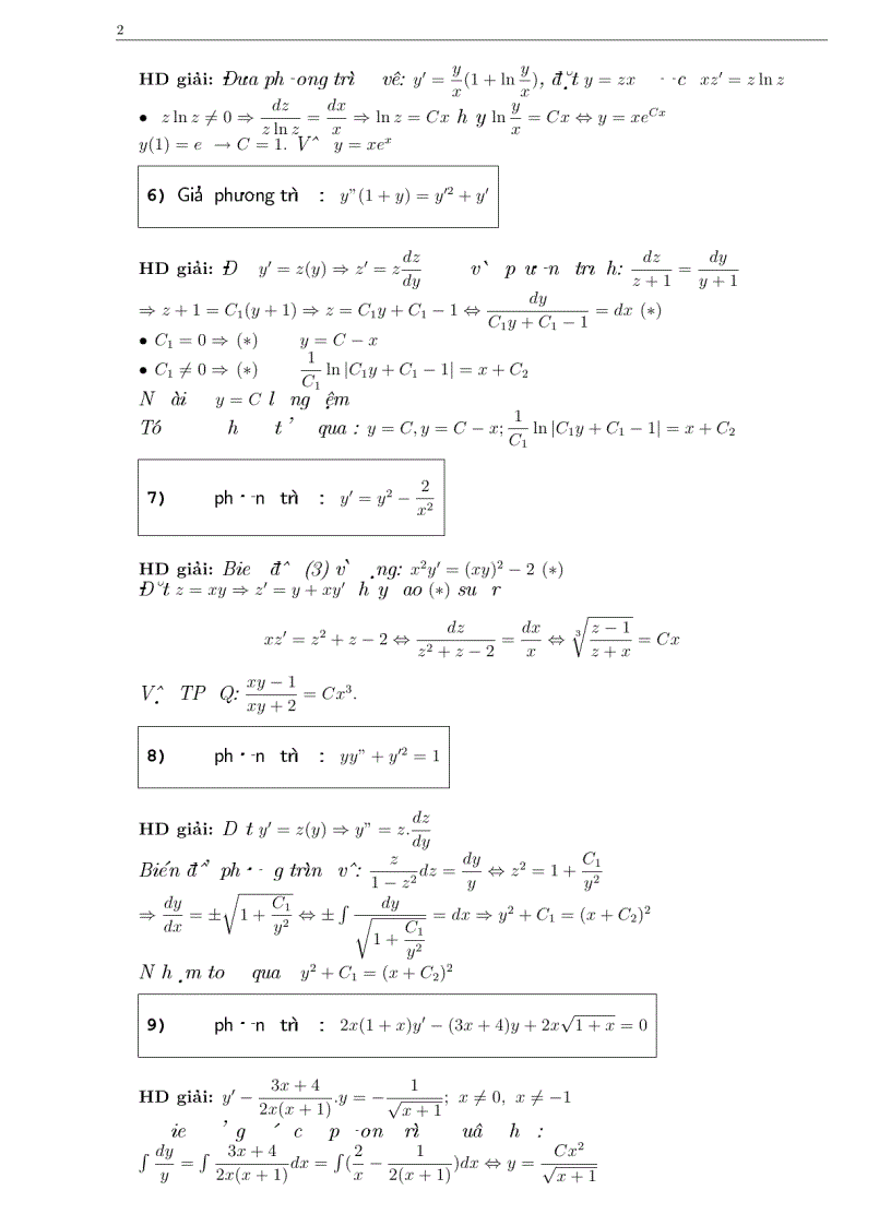 image for page Bài tập phương trình vi phân