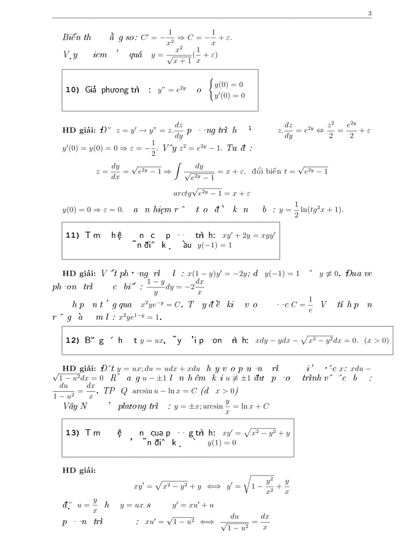 image for page Bài tập phương trình vi phân