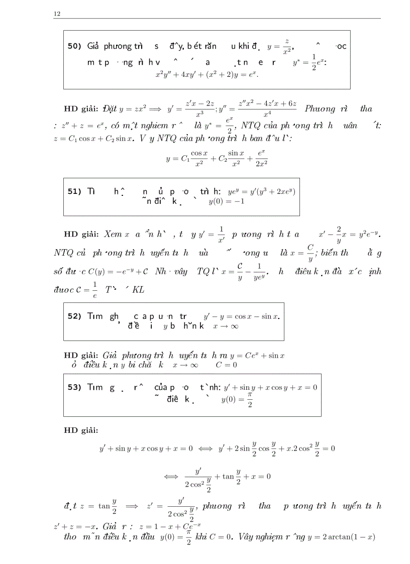 image for page Bài tập phương trình vi phân