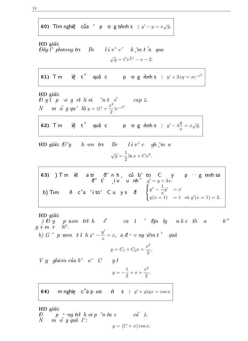 image for page Bài tập phương trình vi phân