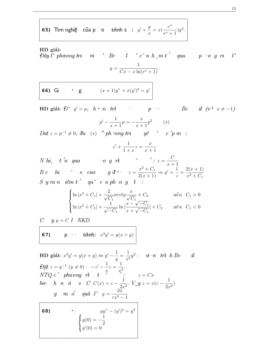 image for page Bài tập phương trình vi phân