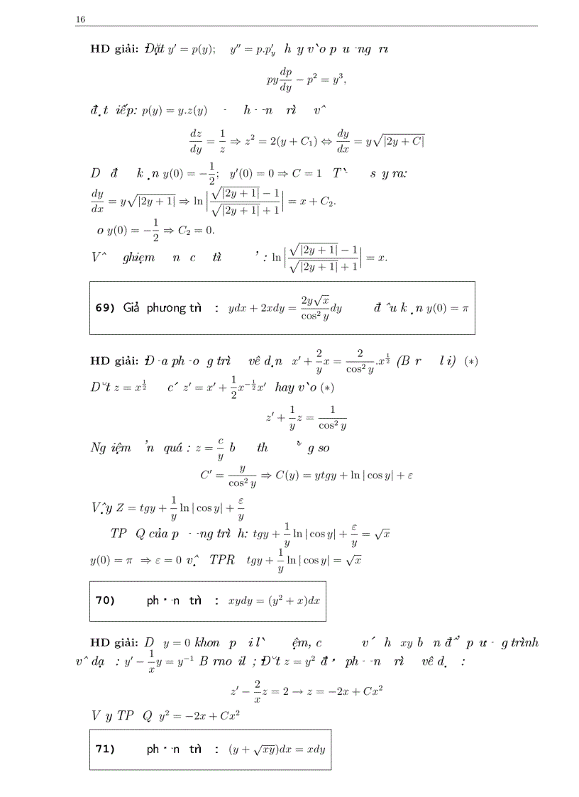 image for page Bài tập phương trình vi phân