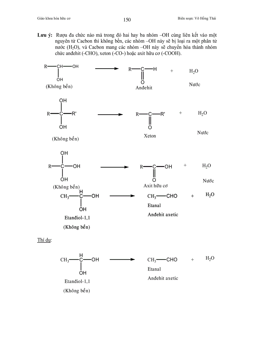 image for page Chuyên đề RƯỢU ĐA CHỨC ANCOL ĐA CHỨC
