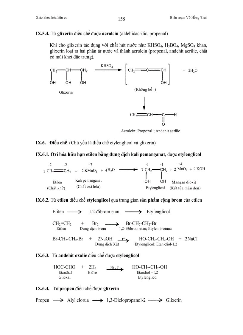 image for page Chuyên đề RƯỢU ĐA CHỨC ANCOL ĐA CHỨC