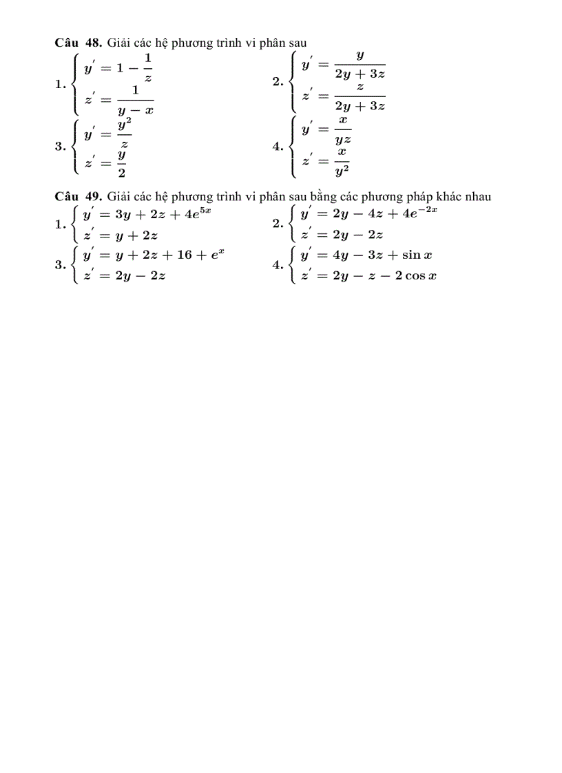 image for page Bài tập phương trình vi phân có phân loại