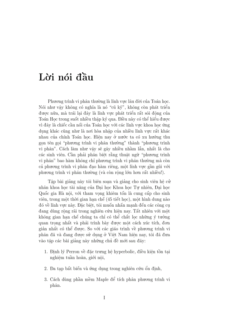 image for page Giáo trình phương trình vi phân