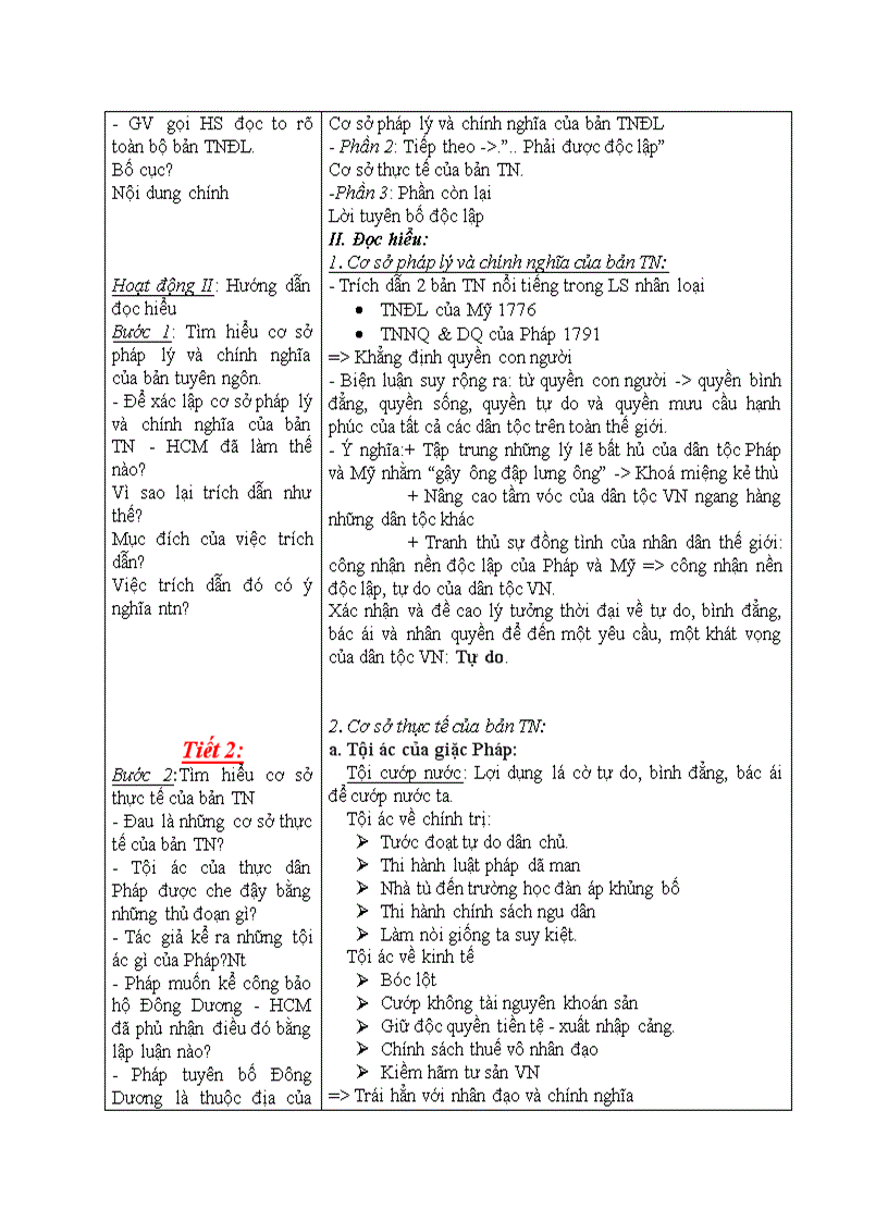 image for page Đọc văn TUYÊN NGÔN ĐỘC LẬP