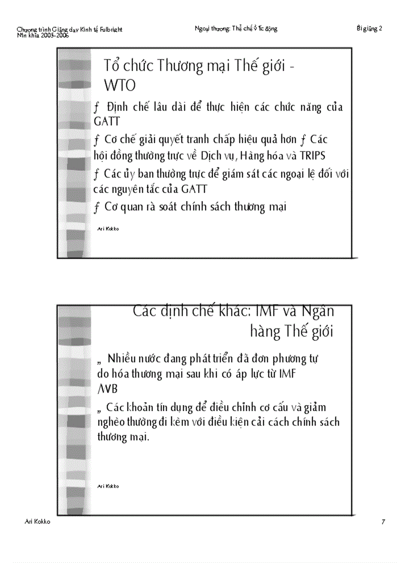 image for page Các định chế thương mại toàn cầu và khu vực