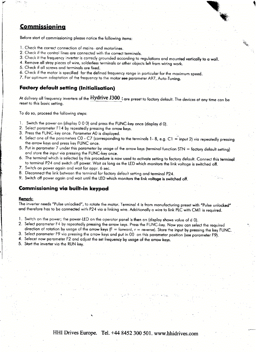 image for page Biến tần Hitachi J300 Manual